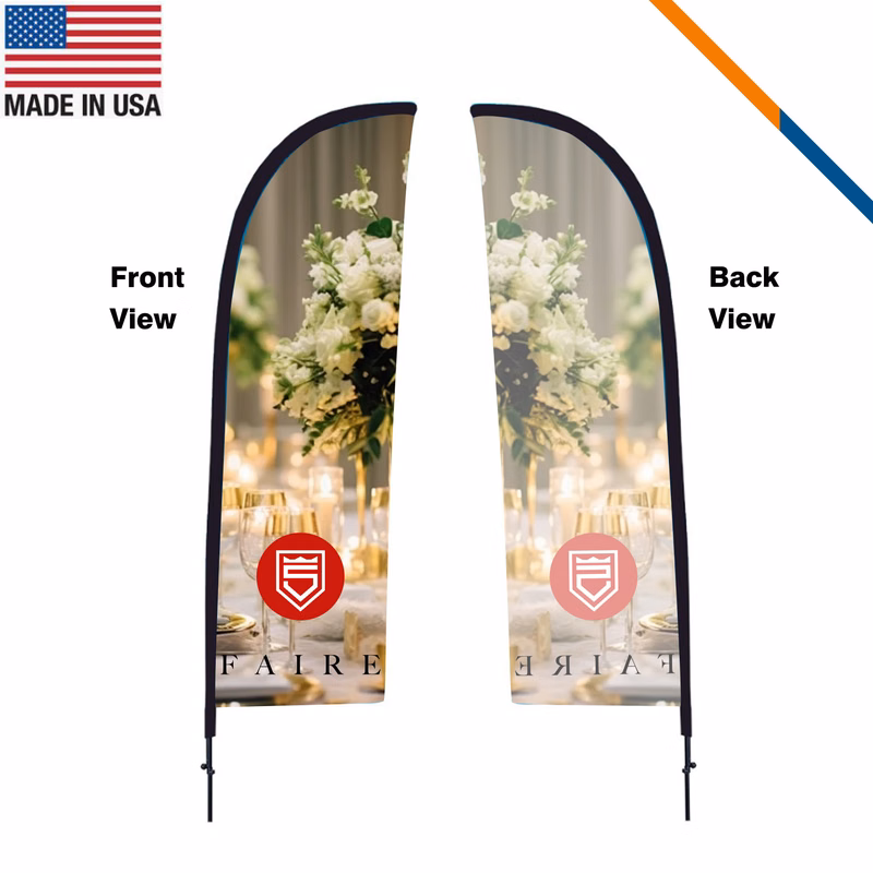 9' Jera Single-Sided Straight Flag