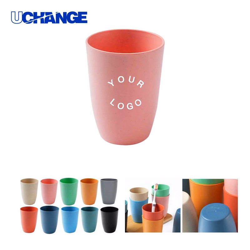 12 oz Wheat Straw Cup Drinkware Lightweight and Reusable