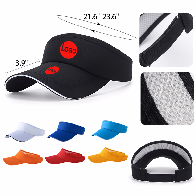 MOQ 50 PCS Stylish Tennis Golf Sun Hat Visors