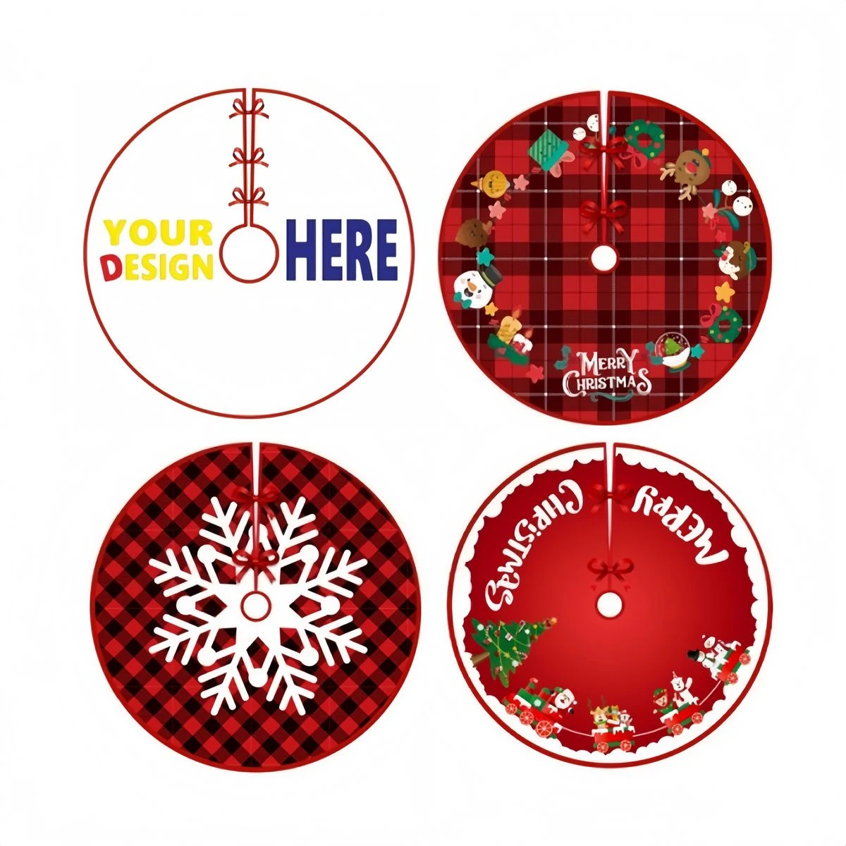 MOQ20 Custom Christmas Tree Skirt 1