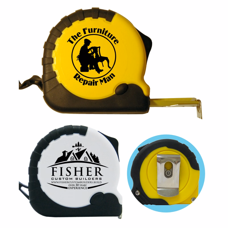 Heavy-Duty Tape Measure with Belt Clip and Wrist Strap (10 foot) 1-Color