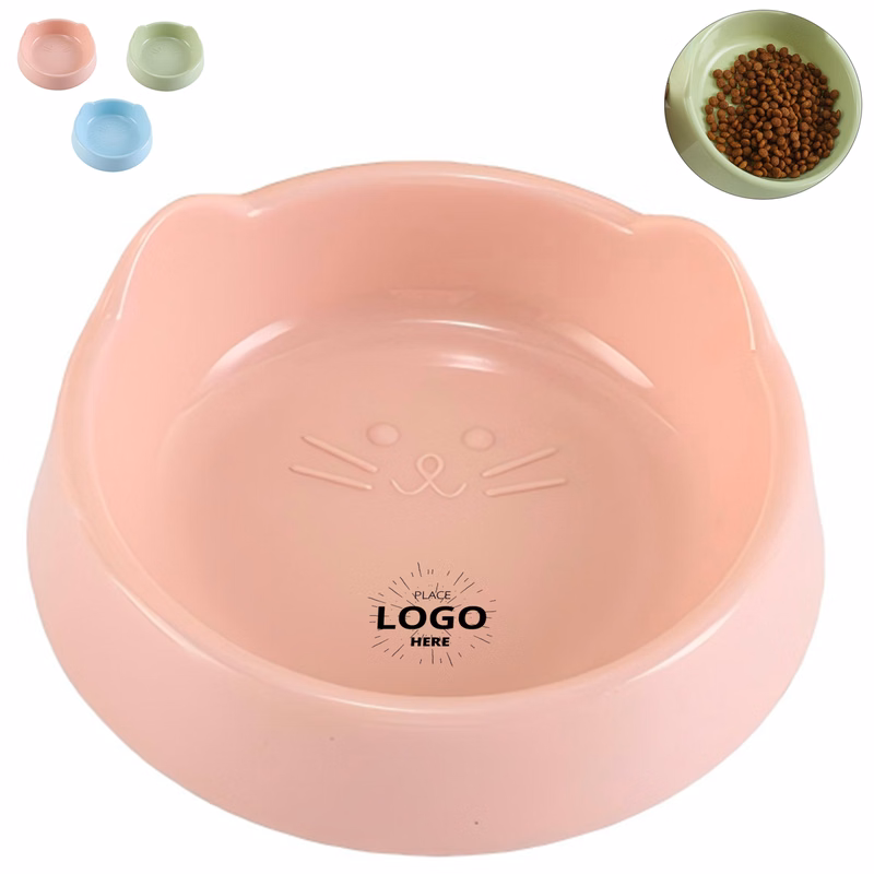 Non Tip Cat?Shape Plastic Pet Bowl