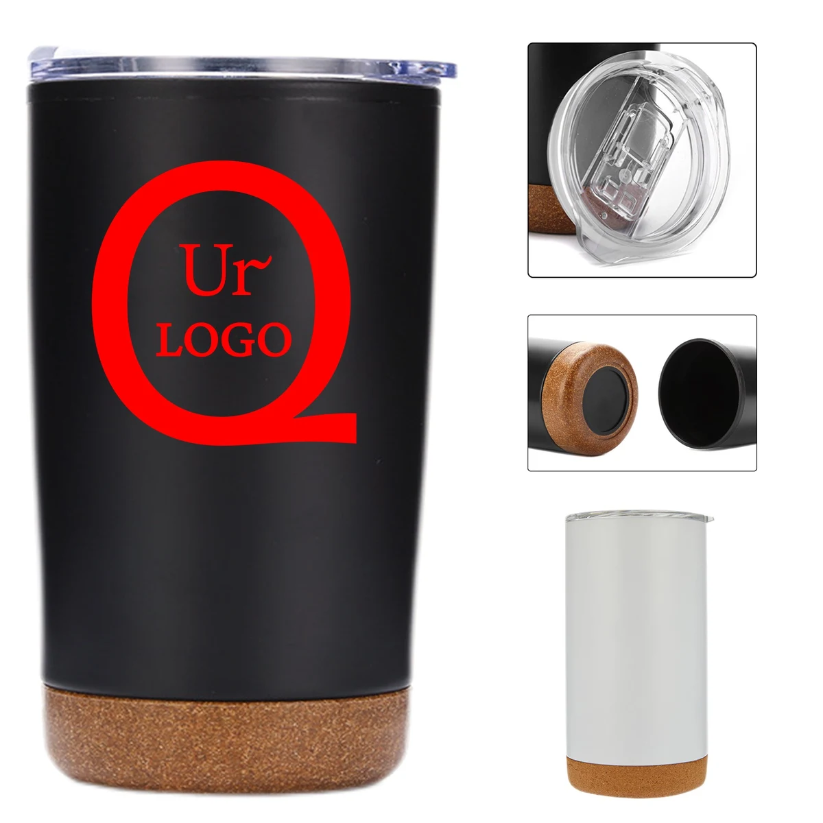 Stainless Steel Cup With Cork Bottom 1