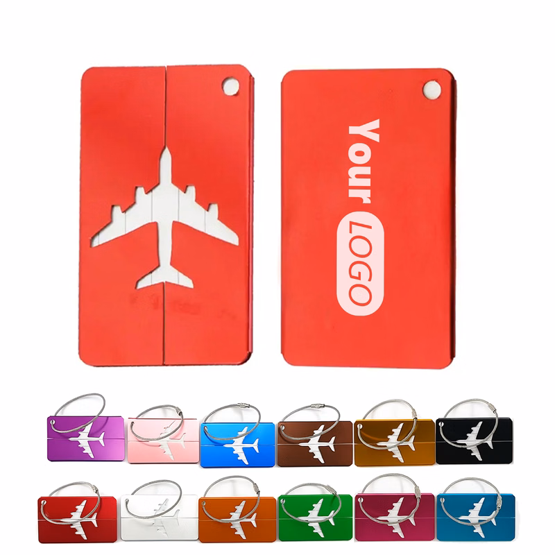 Aluminum Airplane Luggage Tag