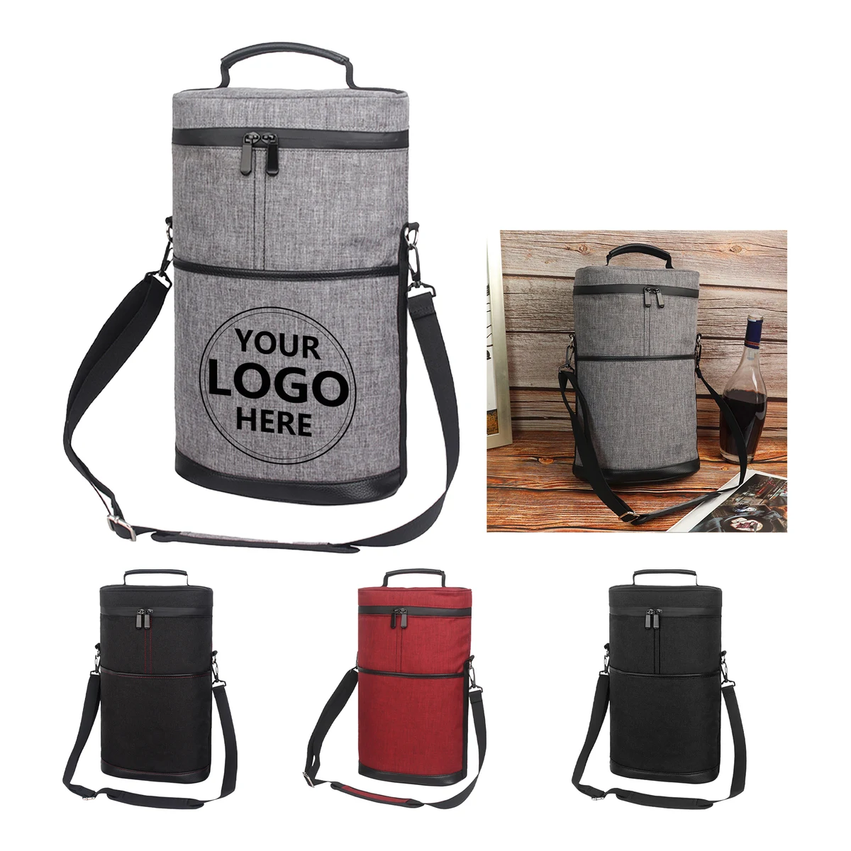 Insulated Round Oxford Canvas Ice Bag 1