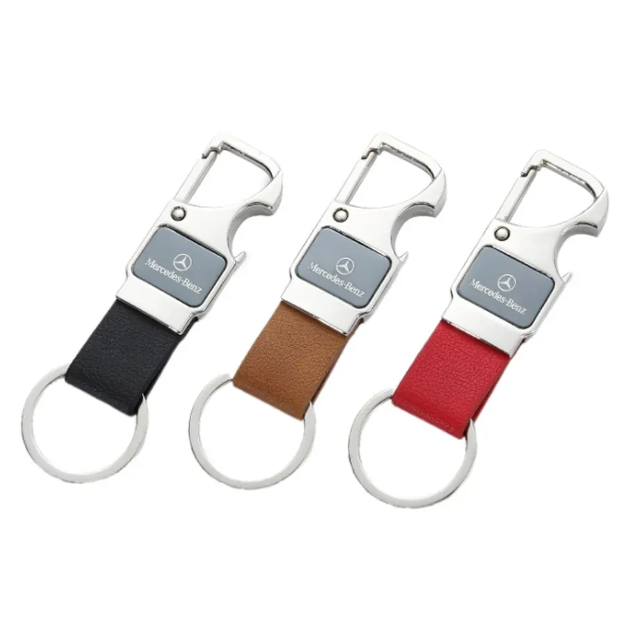 Fashion Laser Cut Leather Keychain 1