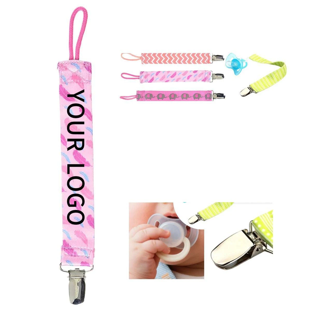 Soft Pacifier Clip Strap for Toys and Teethers 1