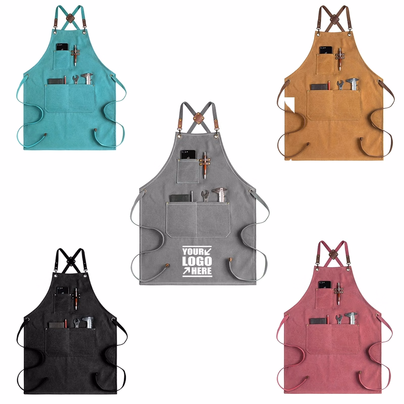 Canvas Cross Back Chef Aprons