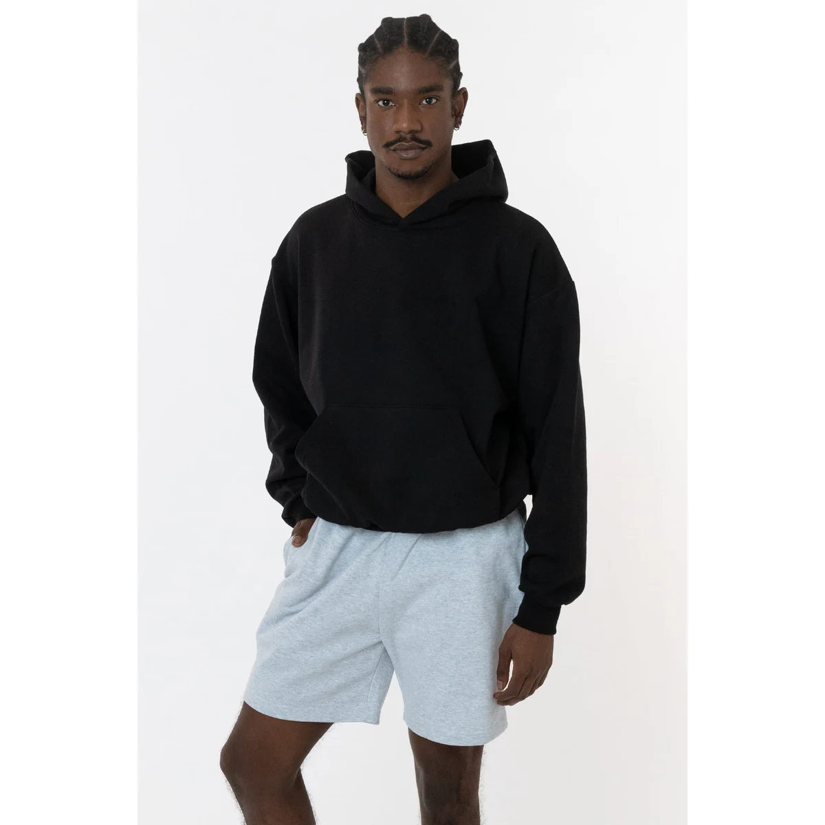 10 OZ MID-WEIGHT POLY COTTON FLEECE WIDE HOODIE 1