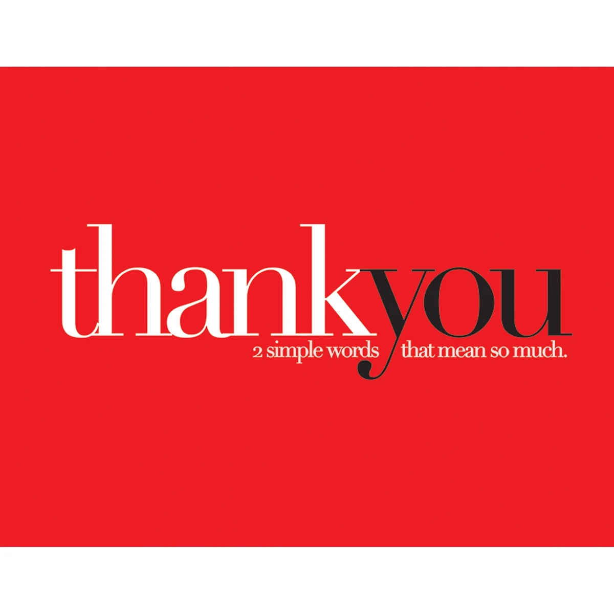 Two Simple Words Thank You Cards 1