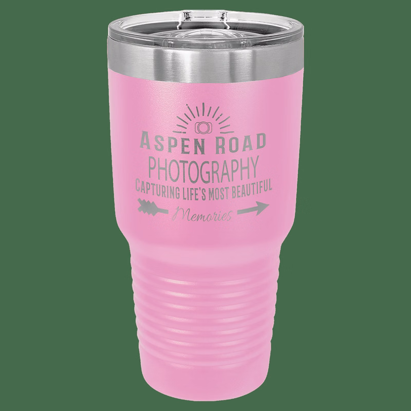 30 oz. Light Purple Laser Engraved Polar Camel Ringneck Tumblers w/Slider Lid