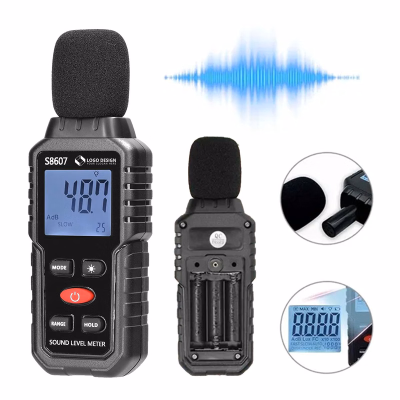 Decibel Meter With LCD Display Portable For Home Factories