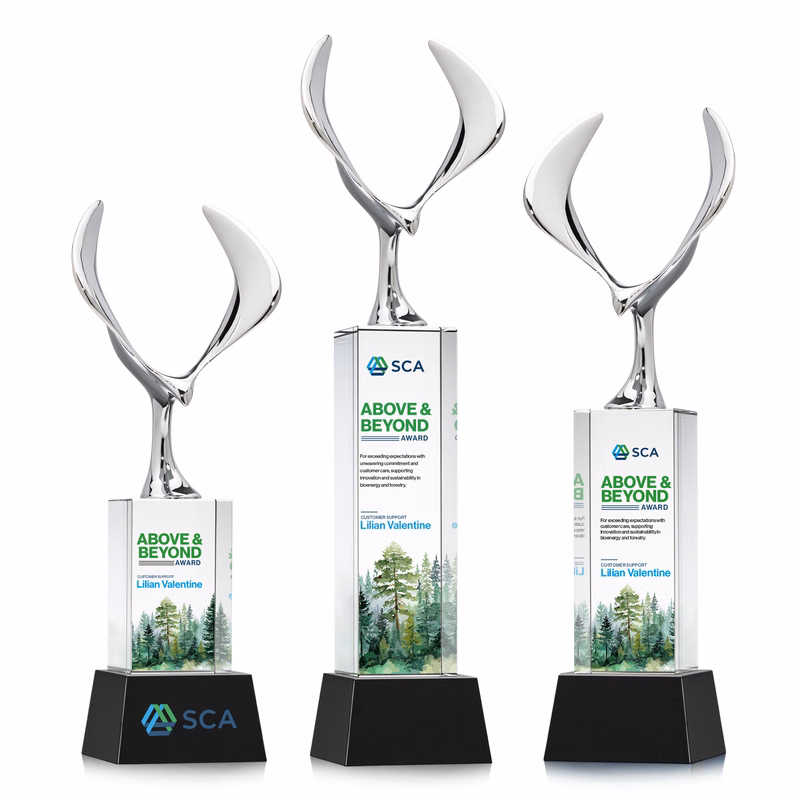 Maverick Eagle VividPrint™ Award on Belcroft Base - Black