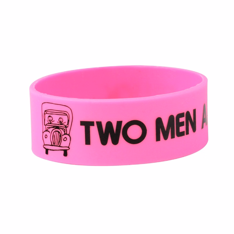 1" Rush Silk-Screened Silicone Wristband