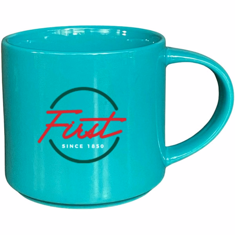 16 oz Norwich II Classic - Aqua - Gloss Finish Stackable Mug