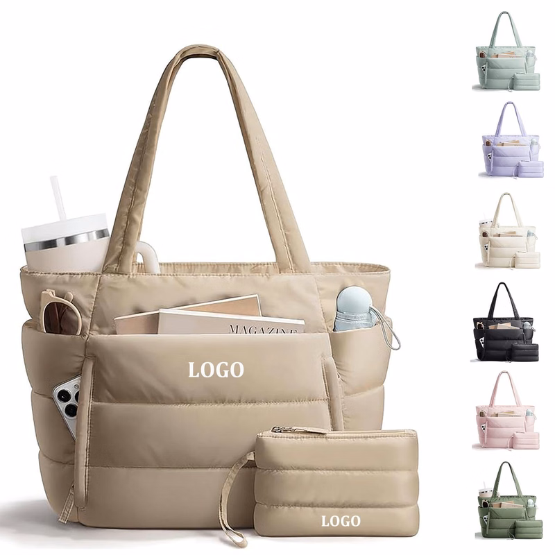 Lightweight Puffy Tote Bag