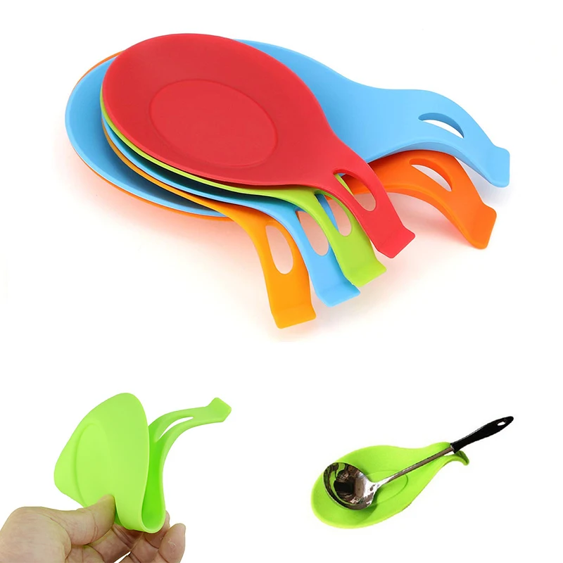 Kitchen Heat Resistant Silicone Spoon Rest 1