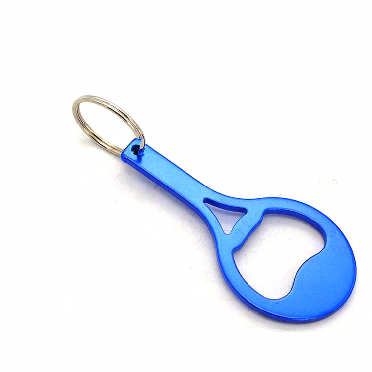 Tennis Racket Bottle Openner Metal Keychain