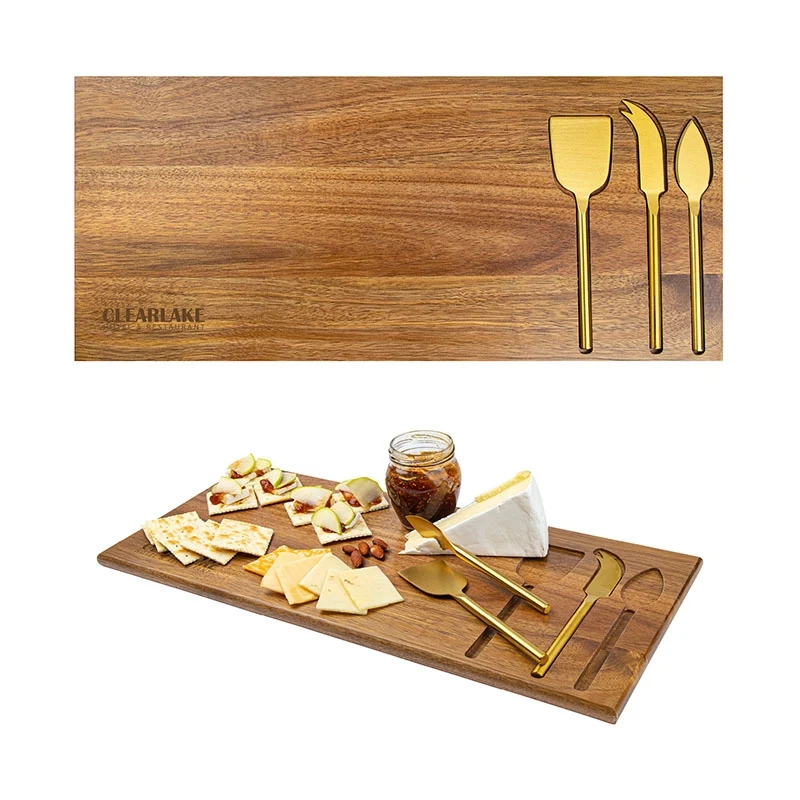 Wright 4-Piece Acacia Wood Serving Set 1