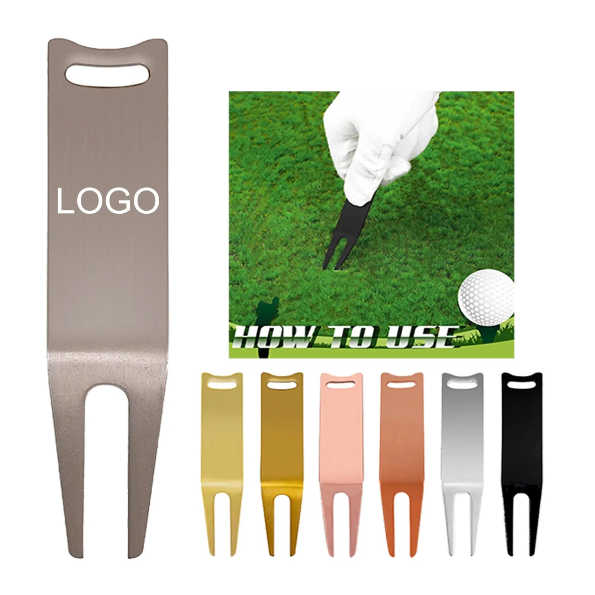 Custom Metal Golf Divot Tool 1