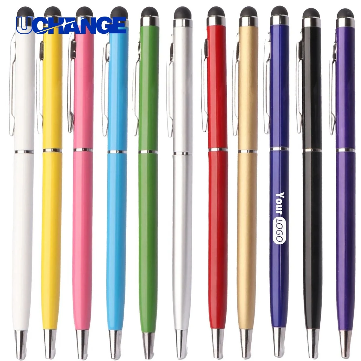 Soft Touch Click Metal Pen for Comfort, custom pen with logo imprint 1
