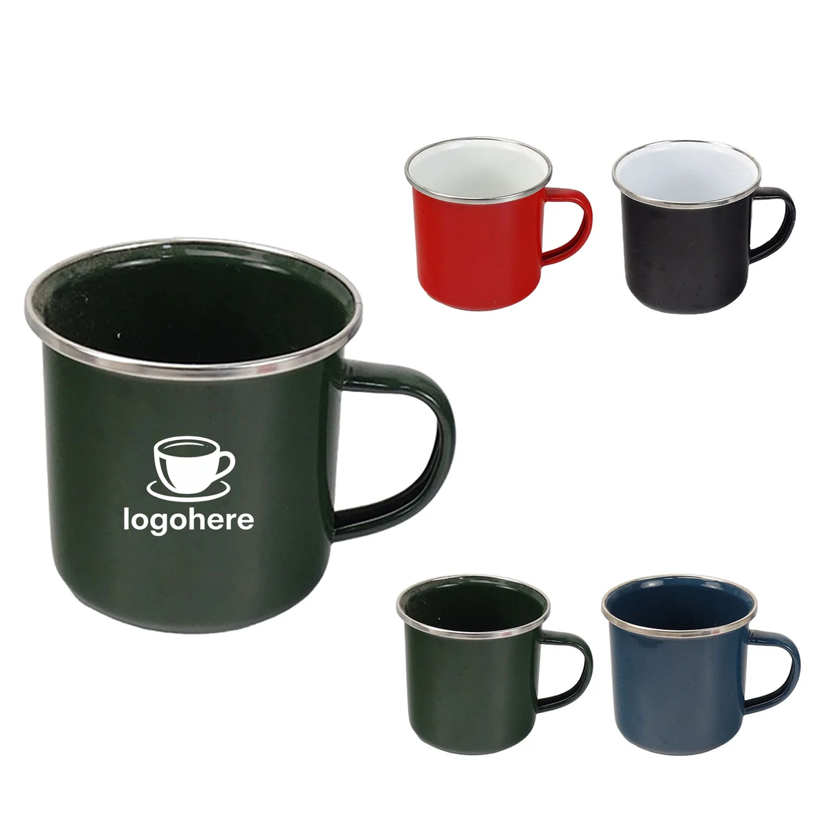 Vintage Enamel Camp Mug For Outdoor Use 1