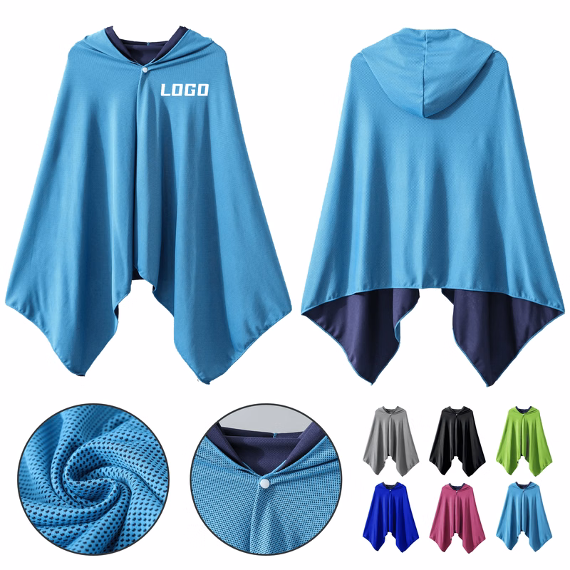 Cooling Quick-Dry Hooded Beach Poncho