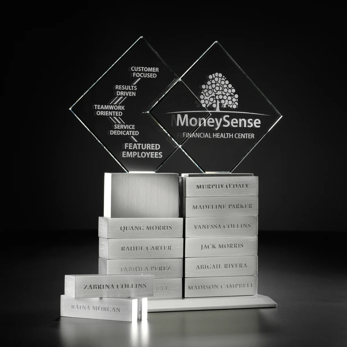 Diamond Tower Award w/12 Bars 1