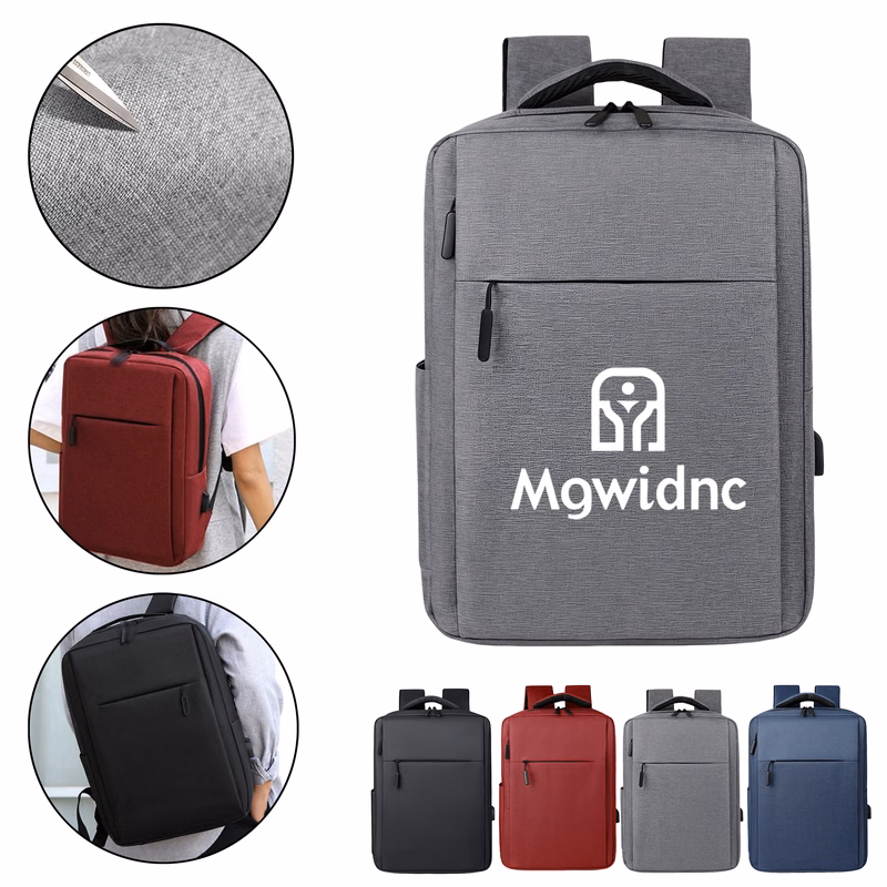 Stylish Business Backpack Large Capacity Water Resistant Durable Laptop Travel Backpack with Luggage