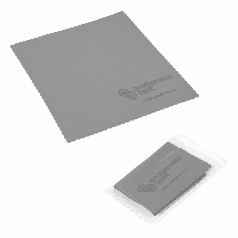 Ultra Opper Fiber Cloth w/Pouch (6"x6") - Debossed