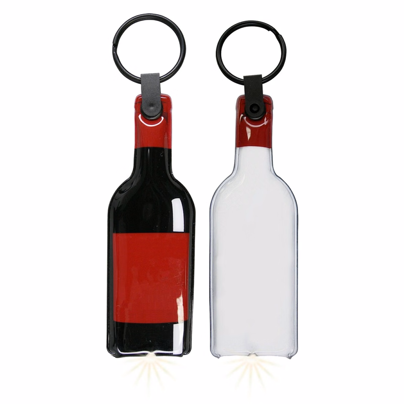 ShapeLights™ Color-A-Shape Key Ring Flashlight (Wine Bottle)