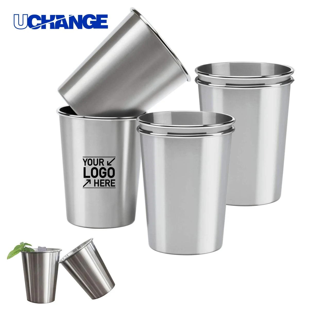 16oz Stainless Steel Pint Cup for Beer and Juice 1