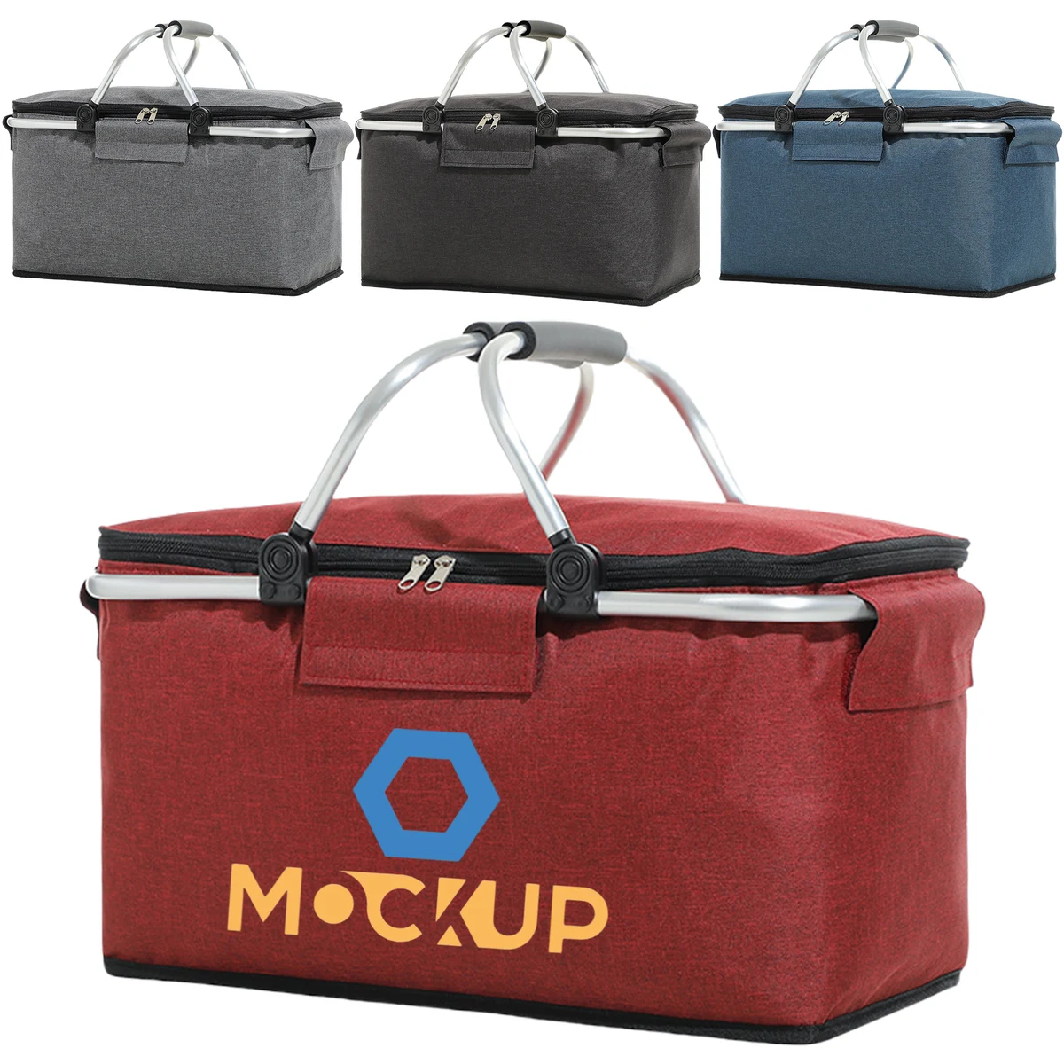 Aluminum Frame Large Grocery Tote Bag 1