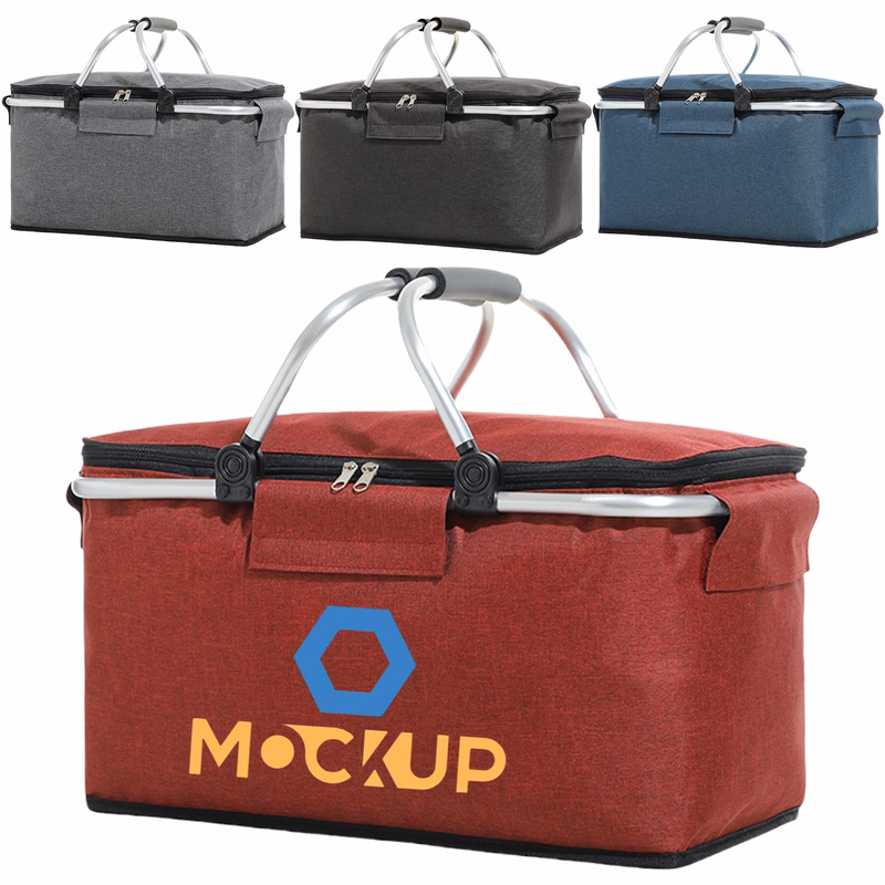 Aluminum Frame Large Grocery Tote Bag