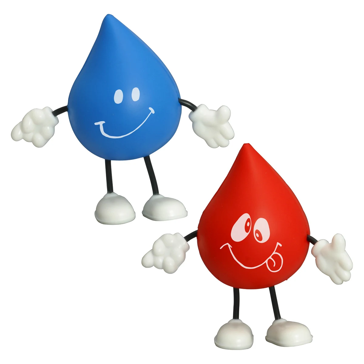 Droplet Stress Reliever Figurine, custom stress ball with logo imprint 1