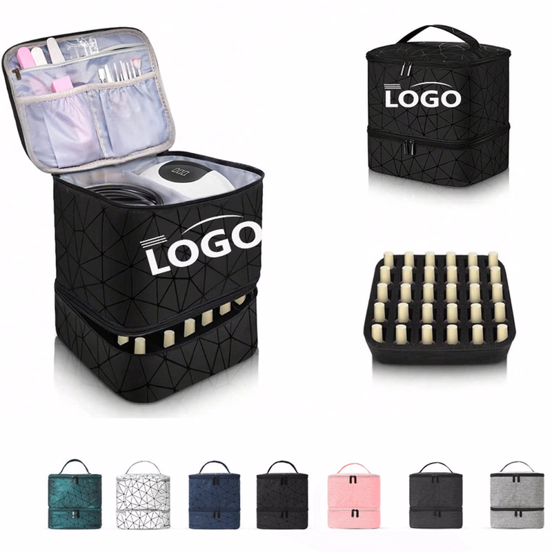 Double Makeup Nail Polish Storage Bag