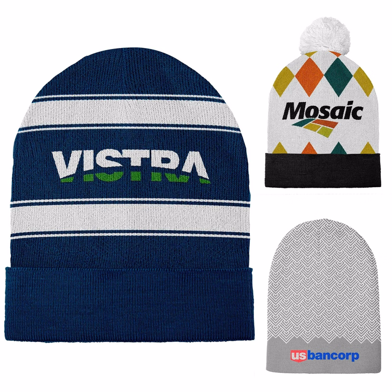 Adult Jacquard Acrylic Beanie