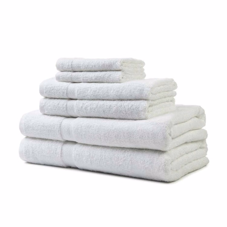 Golden Touch Bath Towels White 27"x54"