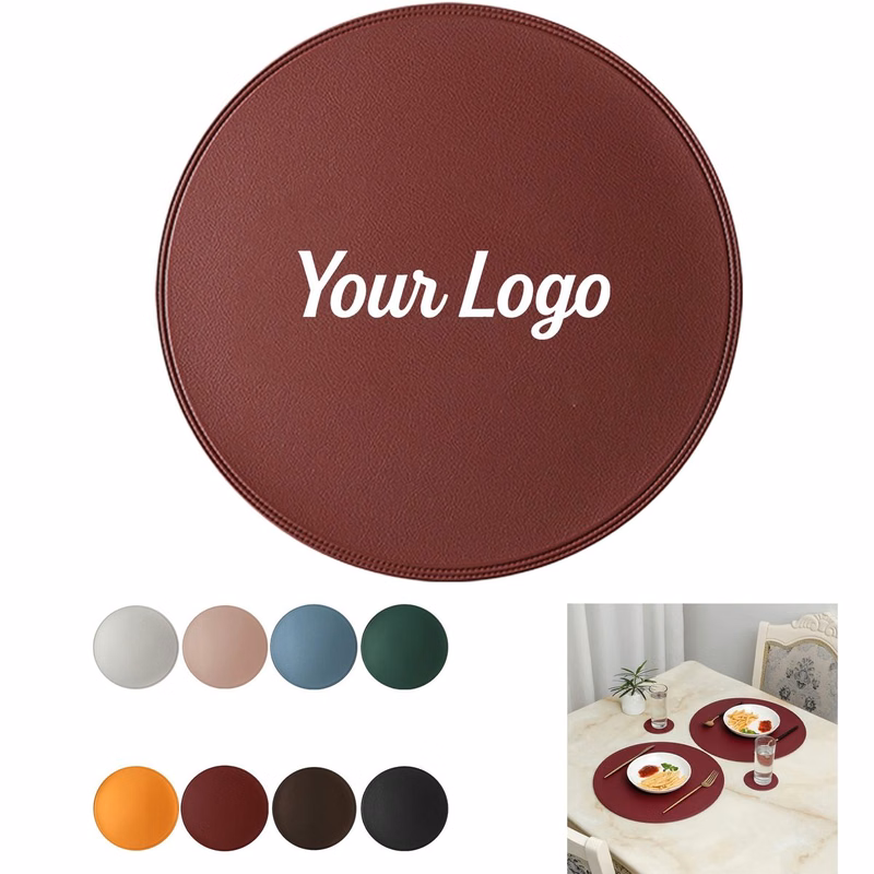 Reversible 15" Leather Table Placemat