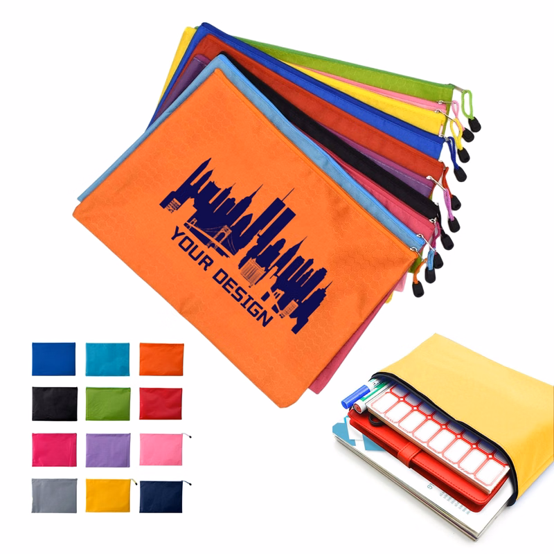 A4 Waterproof Zipper File Bags