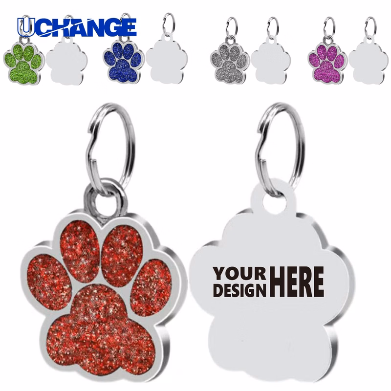 Dog Paw Mirror Accessory Keychain