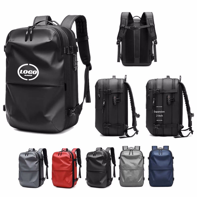 Custom Waterproof Expandable Travel Backpack MOQ 20pcs