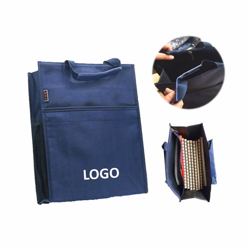 Portable Business Double-Layer Canvas File Bag