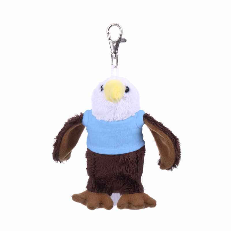 Soft Plush Eagle Keychain with Tee