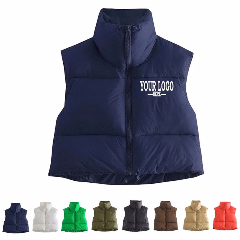 Winter Warm Padded Crop Vest