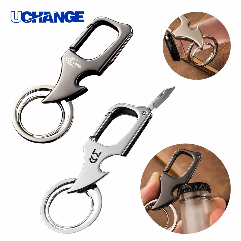Zinc Alloy Bottle Opener Keychain