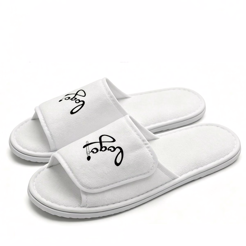 Non-Slip Hook and Loop Slippers