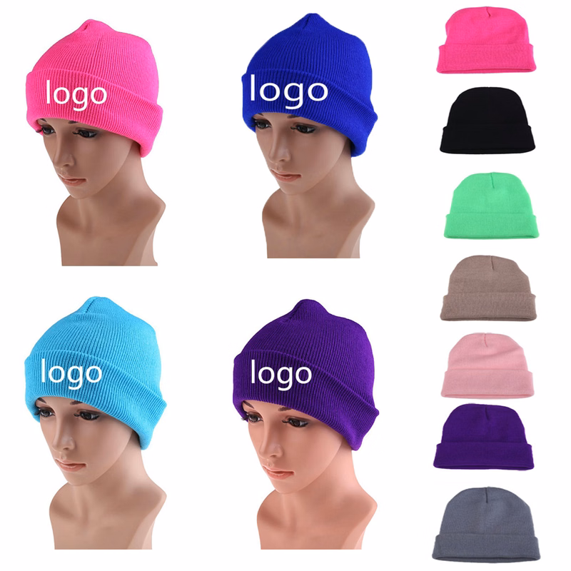 Unisex Acrylic Warm Hat Knit Beanie Cap