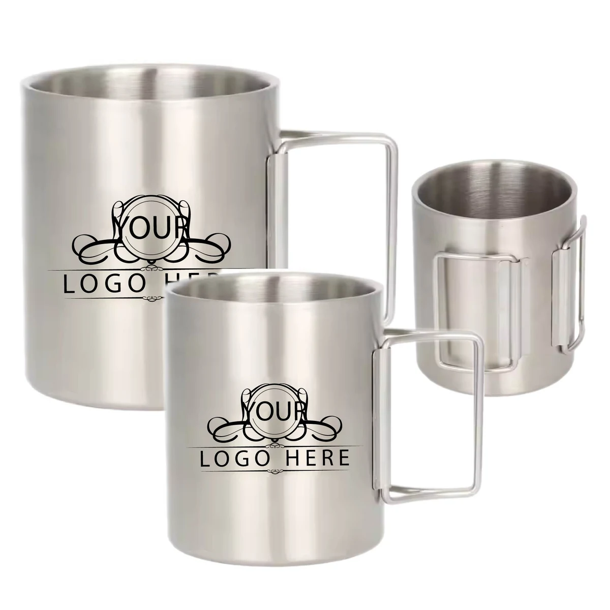 10 Oz Camping Mug With Foldable Handle 1