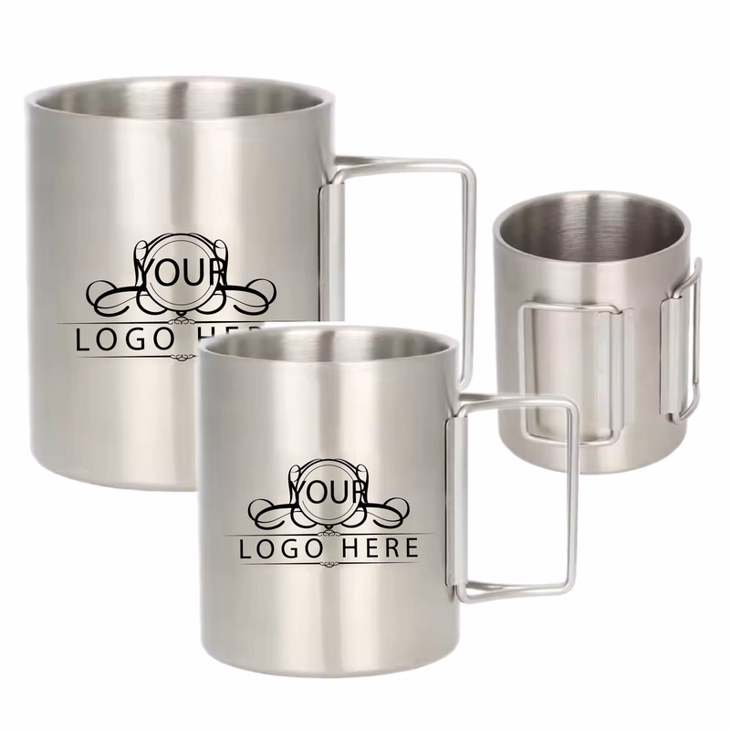 10 Oz Camping Mug With Foldable Handle